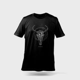 GIANT LOOP® “BISON SKULL + BARBED WIRE” COTTON T-SHIRT